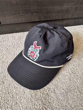 Malbon Golf Cardinal Crest Rope Hat O/S Strap Back